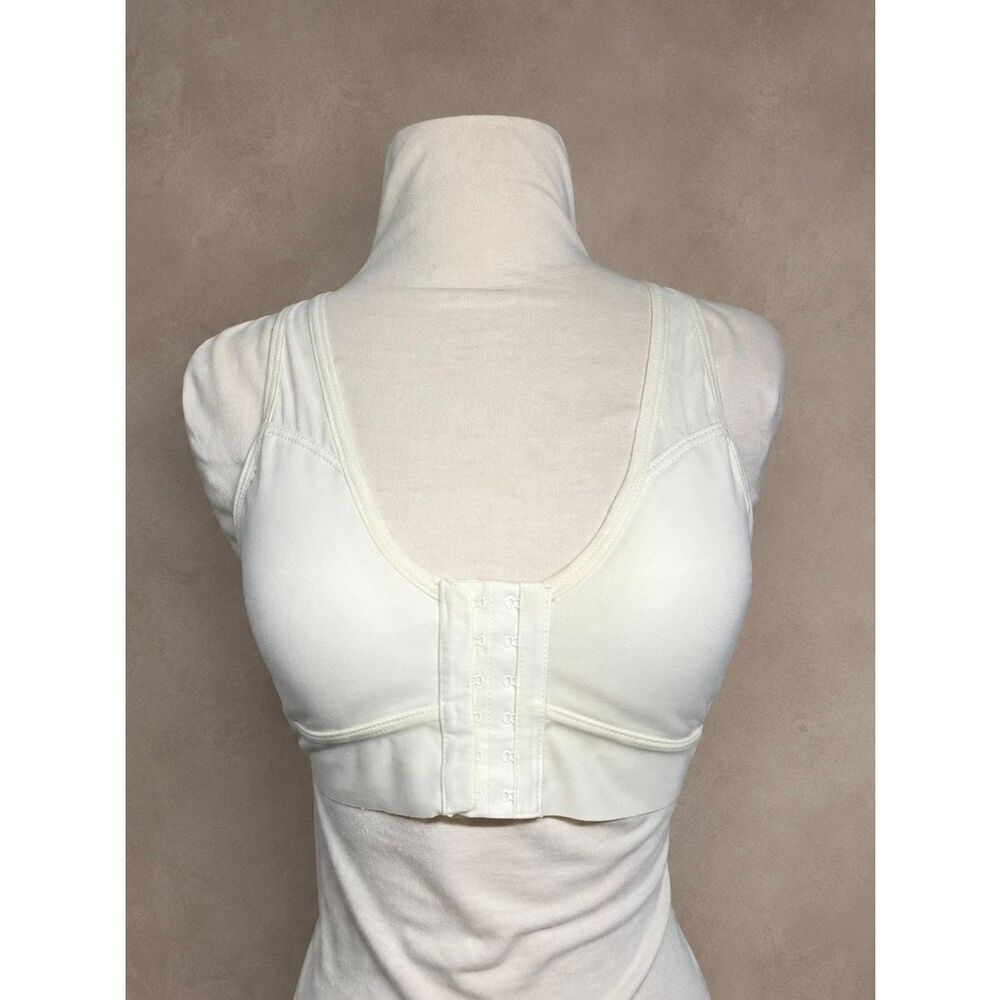 ANAONO bra 32 small Bianca Front Closure Sports Bra White